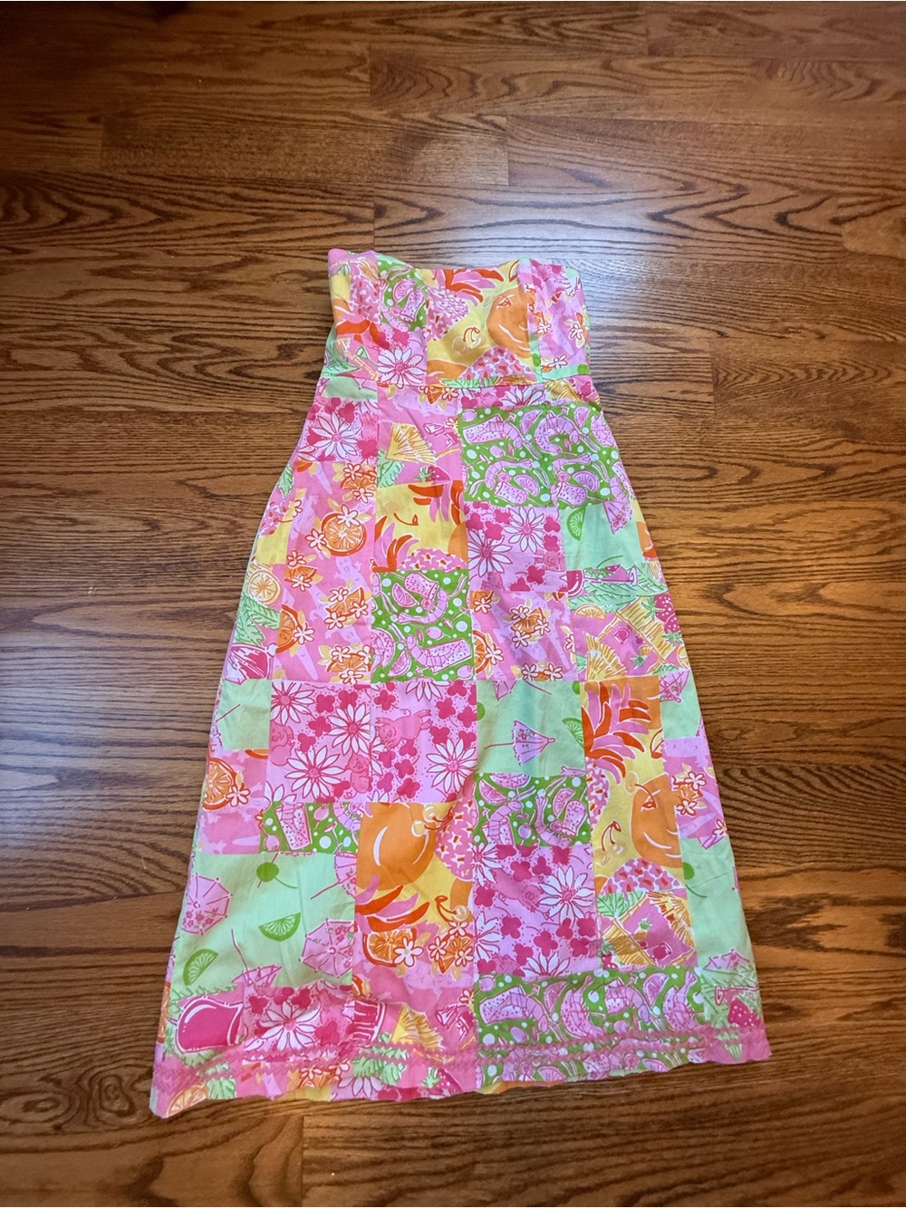Lilly Pulitzer Pink Strapless Dress
